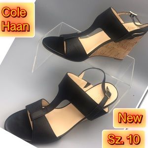 Cole Haan Brand New Leather Wedge Shoe 10